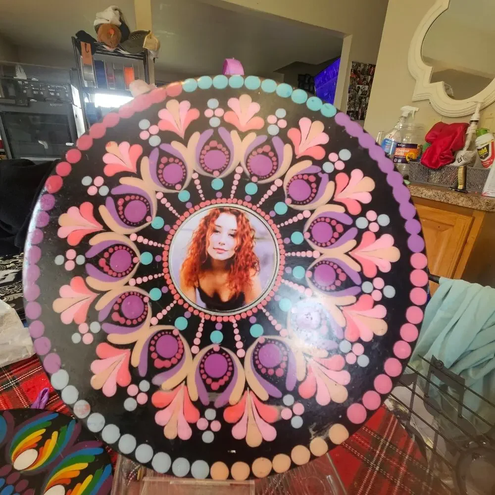 Tori Amos 10 Inch Album Wall Art Pastel Mandala Music Decor